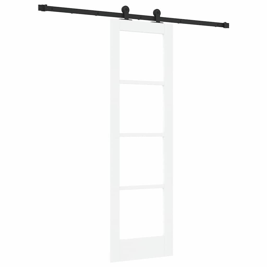 Puerta Corredera Madera de Pino y Vidrio Templado 61 x 198,5 cm