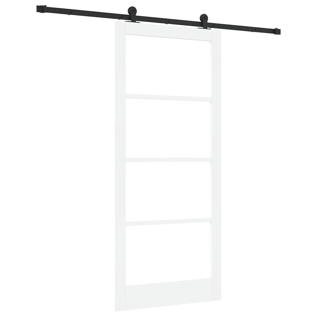 Puerta Corredera Madera de Pino y Vidrio 93 x 211 cm