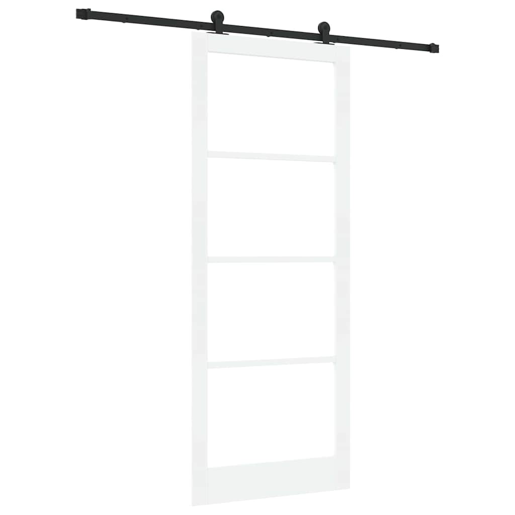 Puerta Corredera Madera de Pino y Vidrio 93 x 232 cm