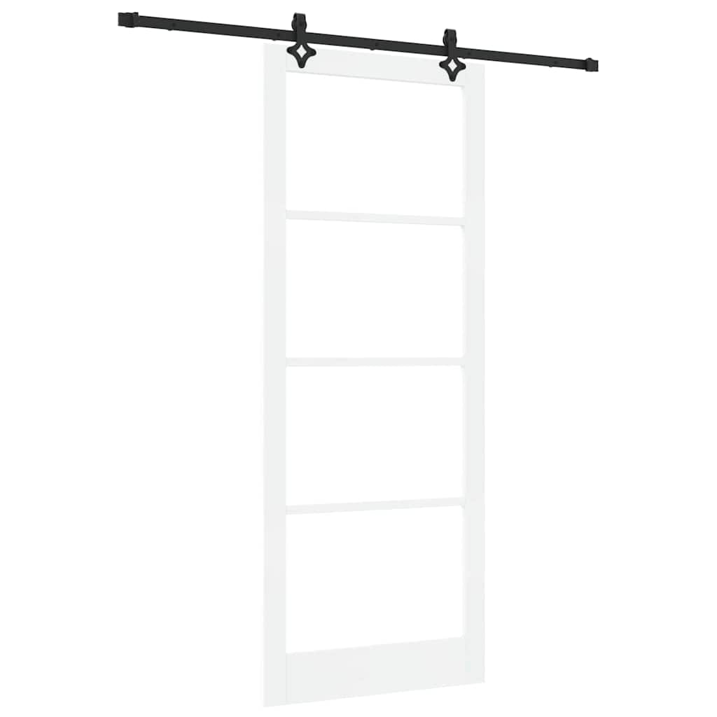 Puerta Corredera Madera de Pino y Vidrio 93 x 232 cm