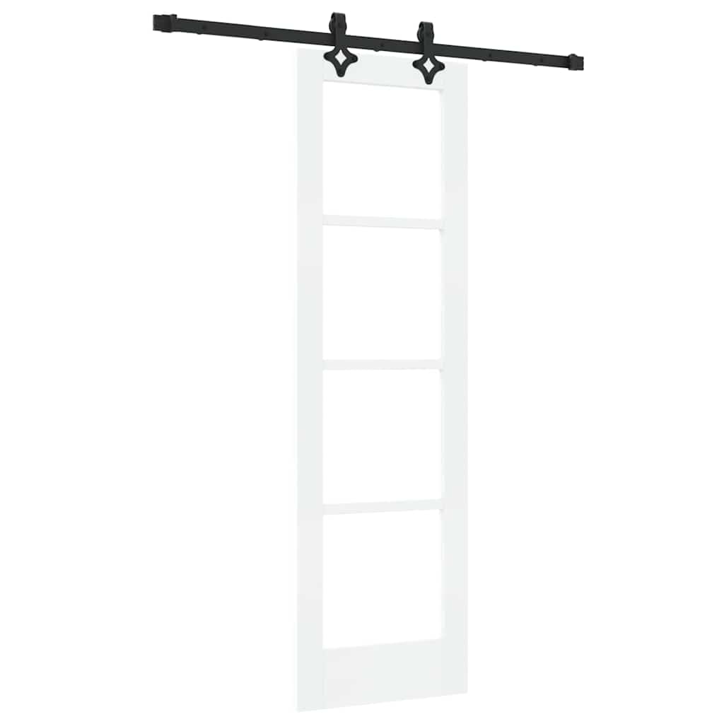 Sliding Door 61 x 198.5 cm Solid pine wood and glass 
