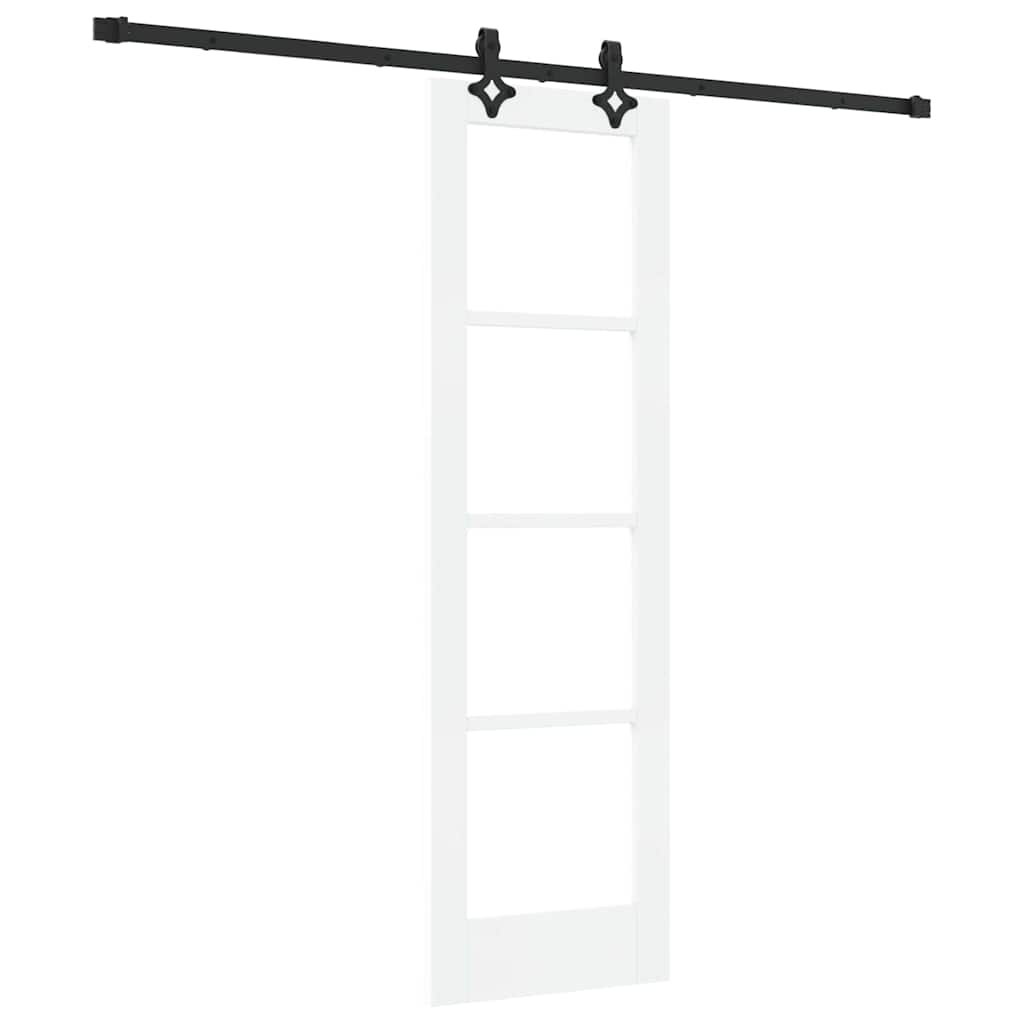 Sliding Door 61 x 198.5 cm Solid pine wood and glass 