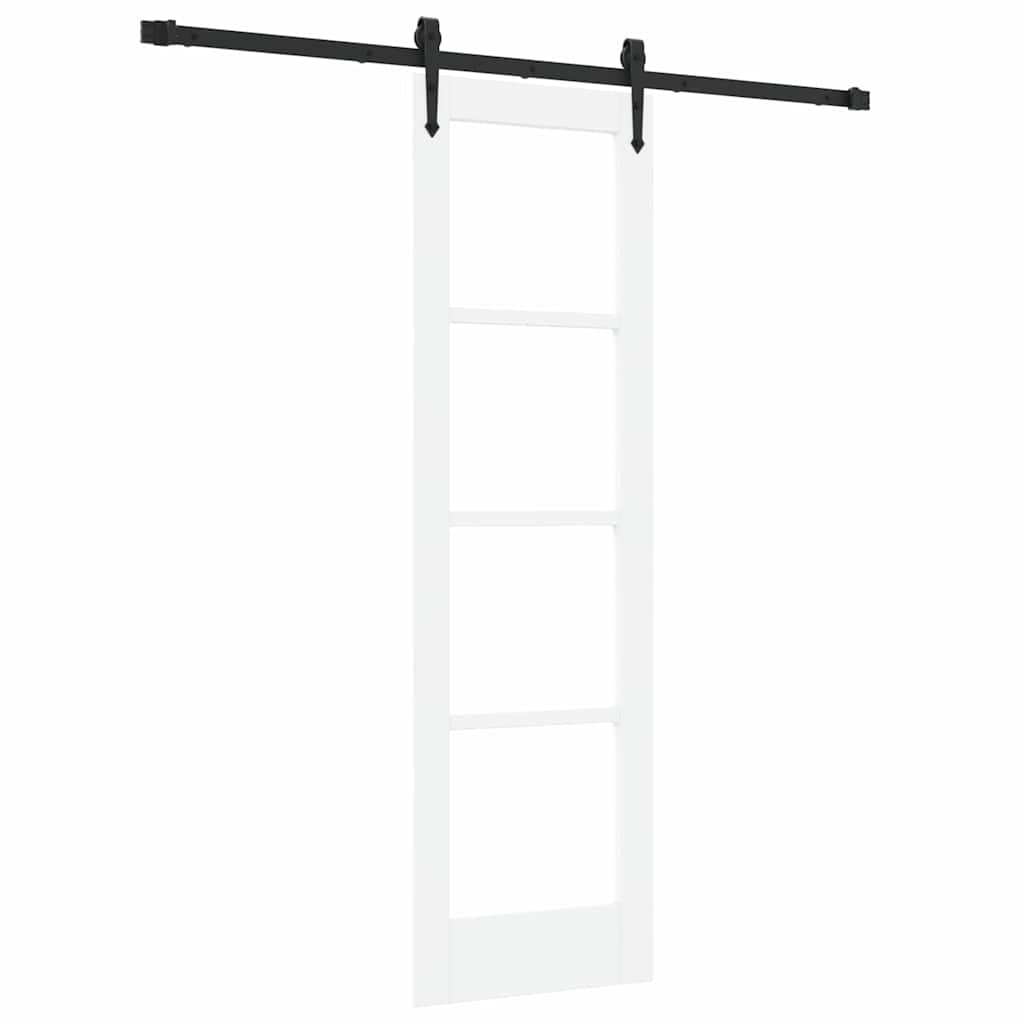 Sliding Door 61 x 198.5 cm Solid pine wood and glass 