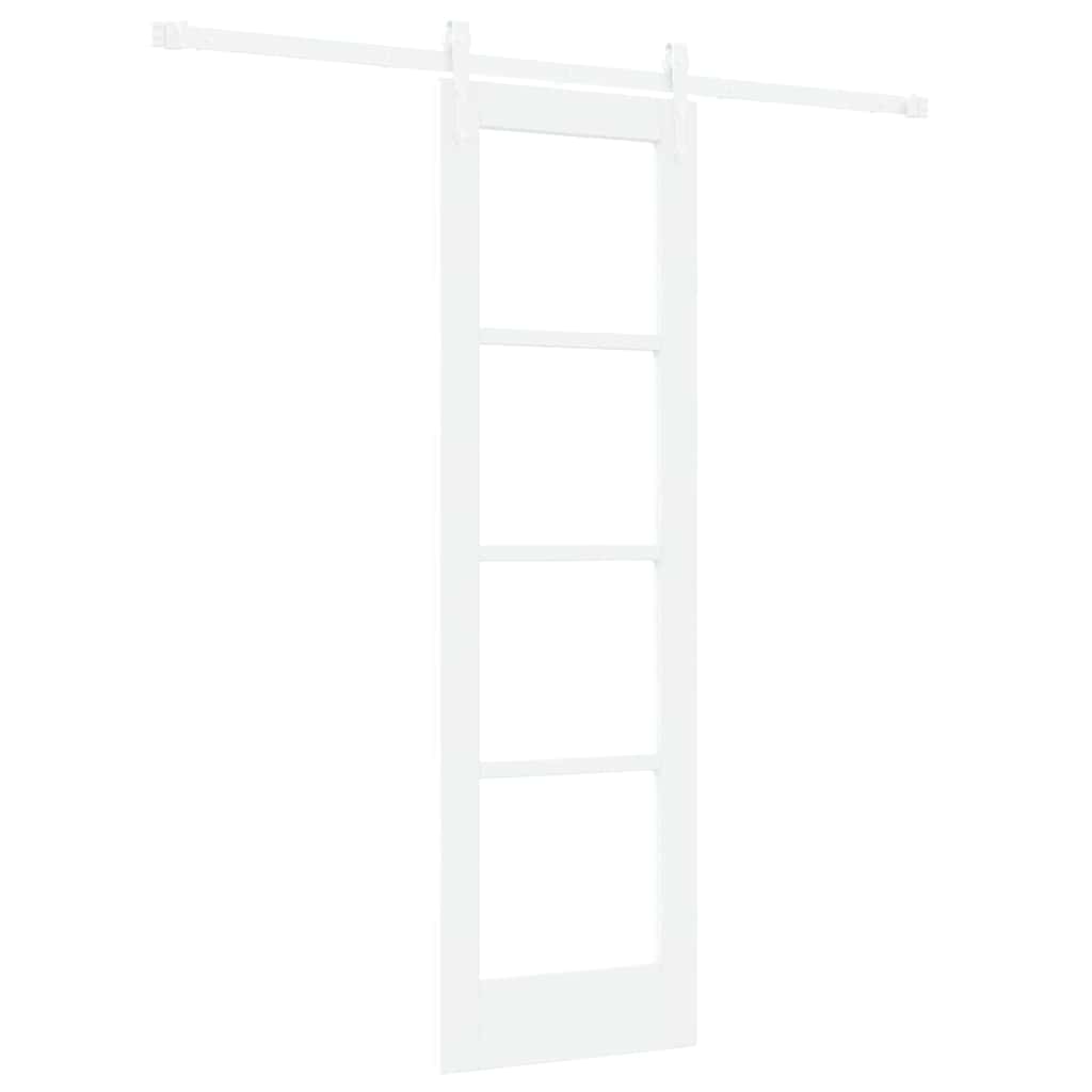 Sliding Door 61 x 198.5 cm Solid pine wood and glass 
