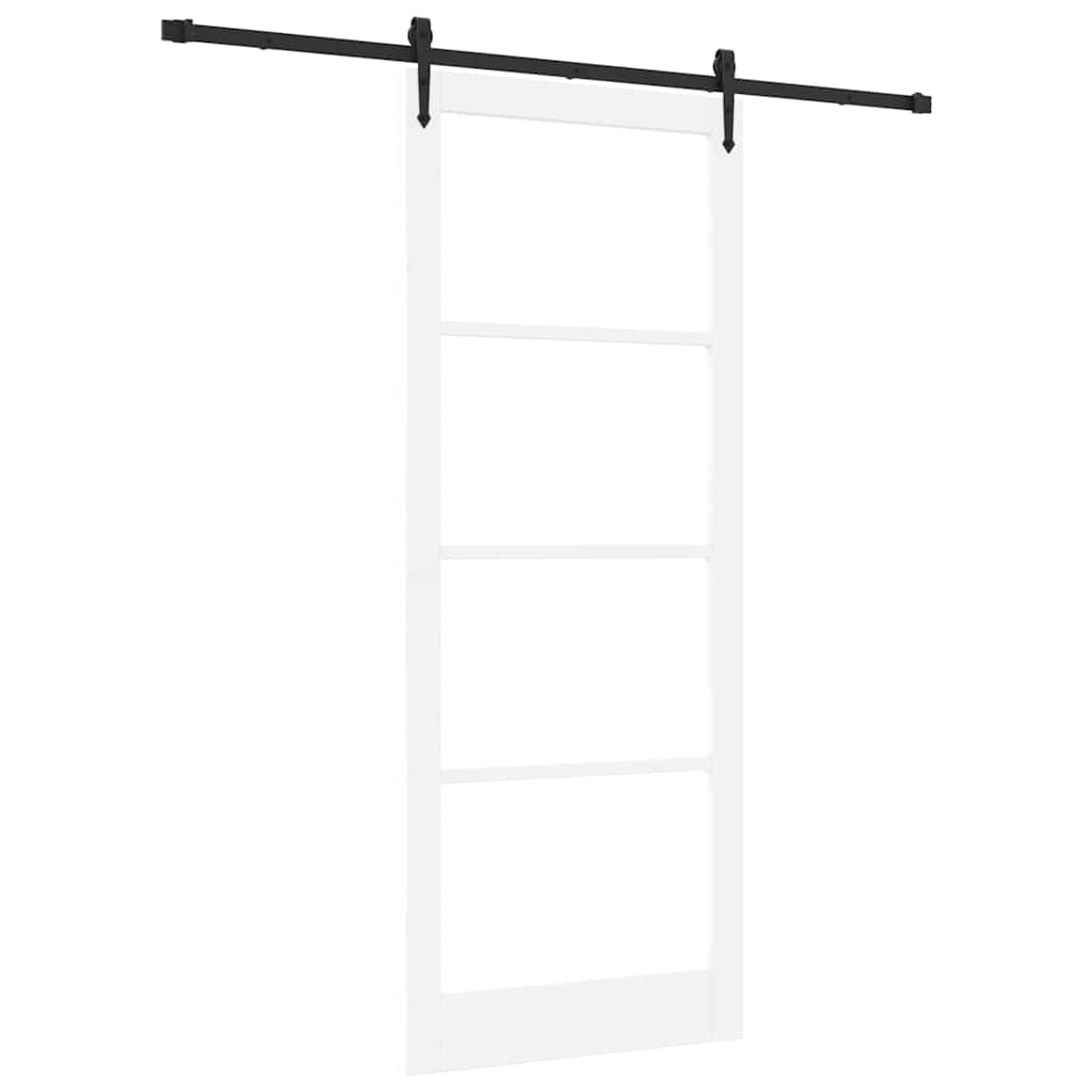 Puerta Corredera Madera de Pino y Vidrio 93 x 232 cm