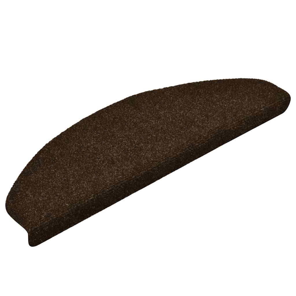 Tapis d'escalier autocollant 20 pcs marron 65x21x4cm V7691 Vetonek