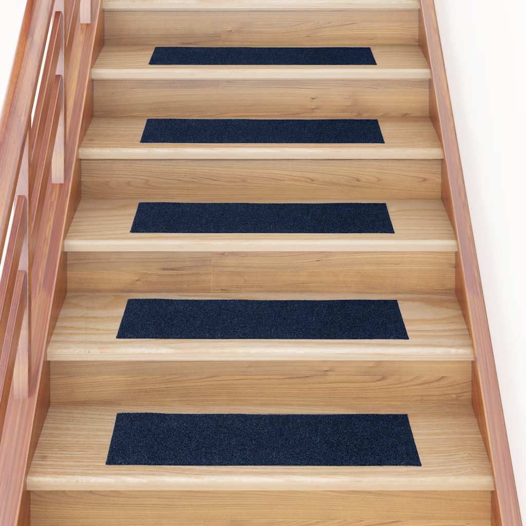 Vetonek Alfombrillas escaleras autoadhesivas 30uds azul 76x20 cm