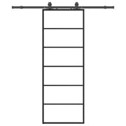 Puerta corredera con juego herrajes negro 76x205 cm ESG vidrio V4311 Vetonek