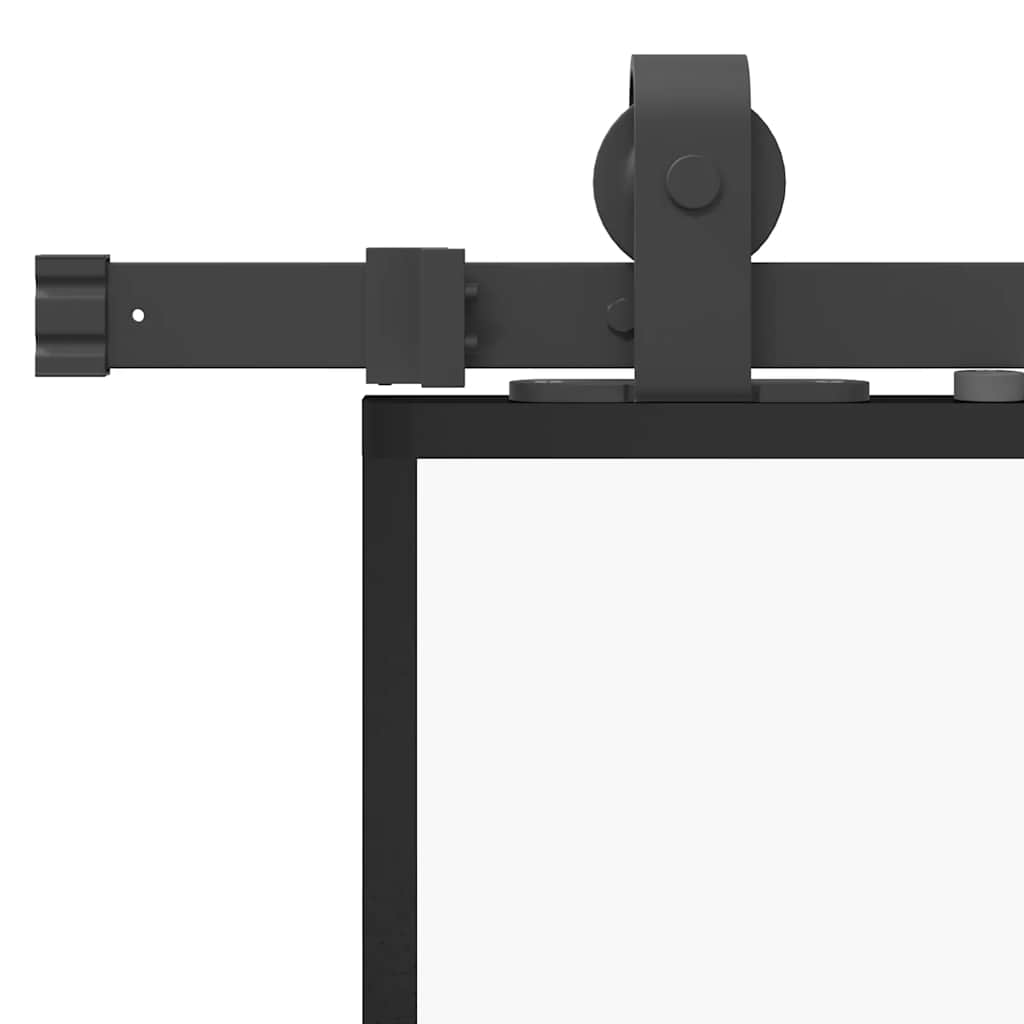 Puerta corredera con juego herrajes negro 76x205 cm ESG vidrio V4311 Vetonek