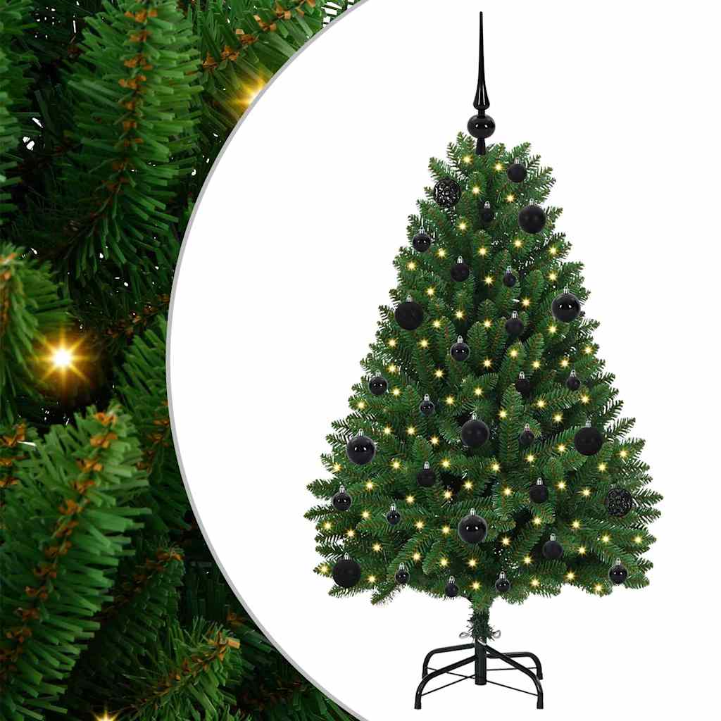 Árbol de Navidad artificial Verde 120 cm PVC y Metal