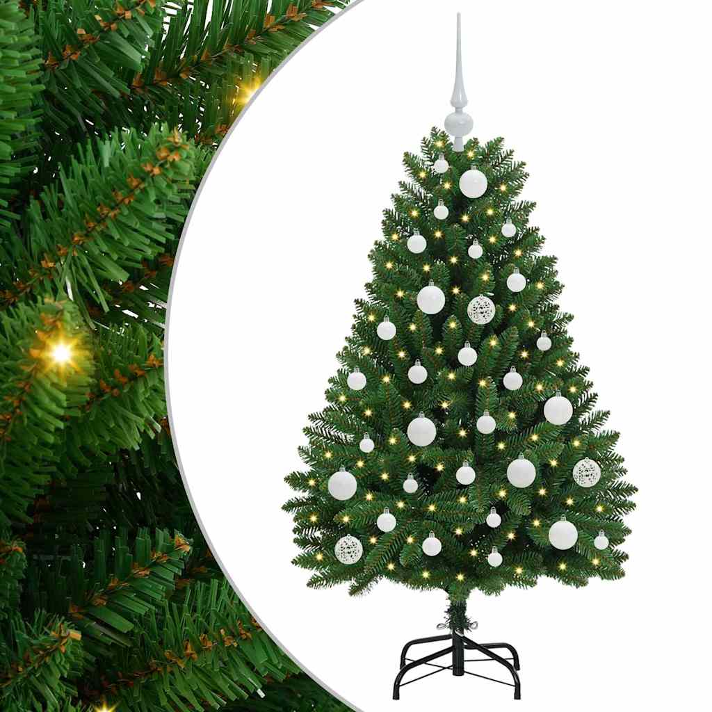 Árbol de Navidad artificial Verde 120 cm PVC y Metal
