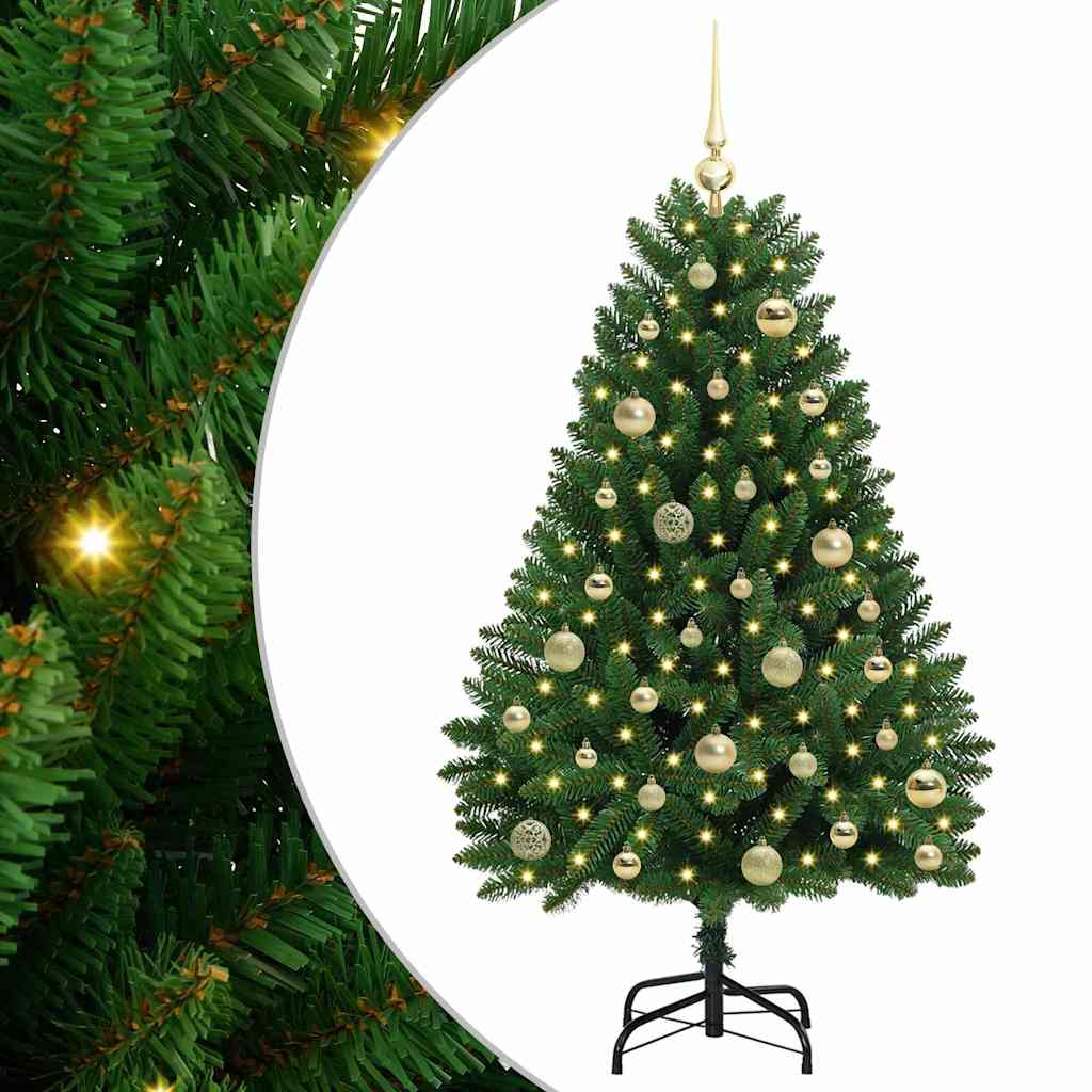 Árbol de Navidad artificial Verde 120 cm PVC y Metal