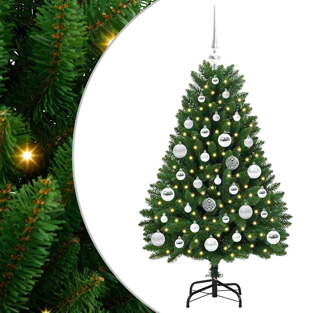 Árbol de Navidad artificial Verde 120 cm PVC y Metal