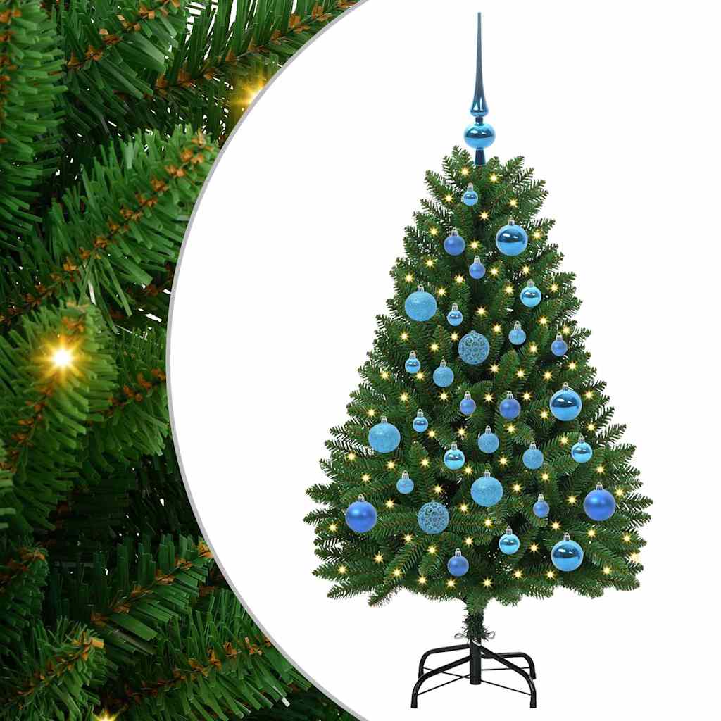 Árbol de Navidad artificial Verde 120 cm PVC y Metal