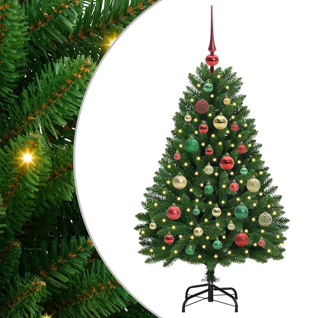 Árbol de Navidad artificial Verde 120 cm PVC y Metal