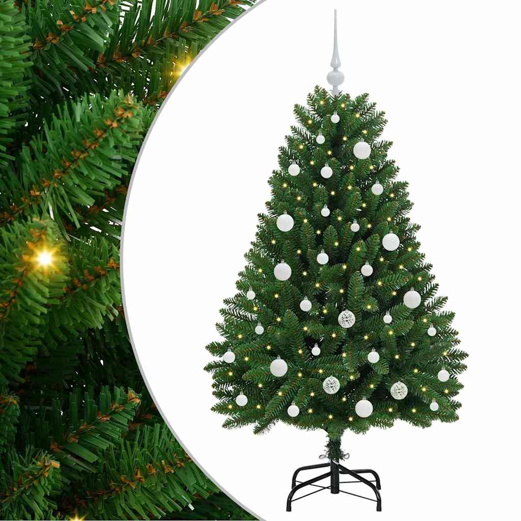 Árbol de Navidad artificial Verde 150 cm PVC y Metal