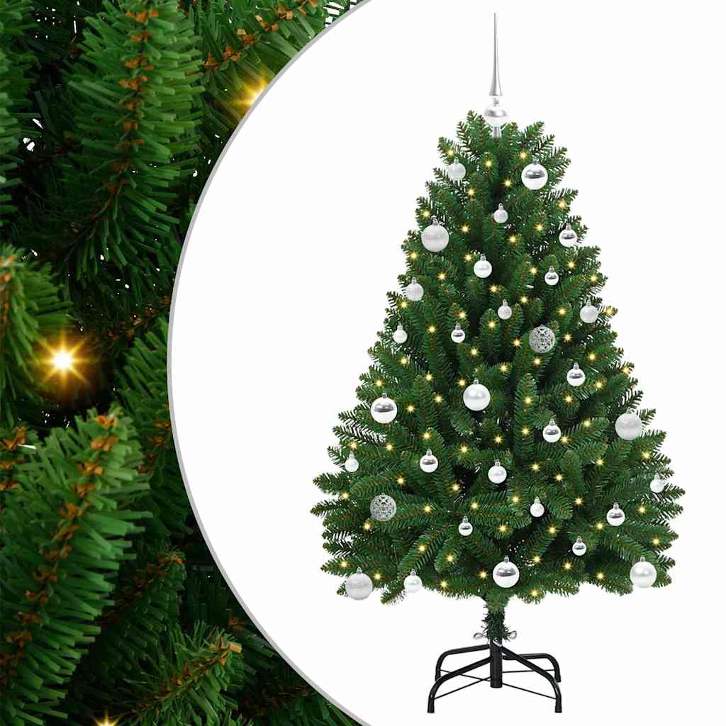 Árbol de Navidad artificial Verde 150 cm PVC y Metal