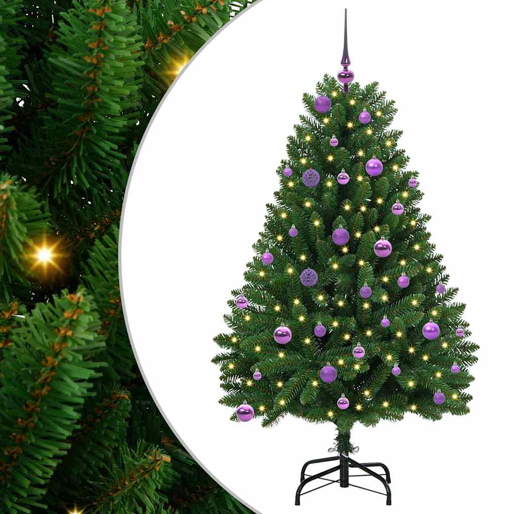 Árbol de Navidad artificial Verde 150 cm PVC y Metal
