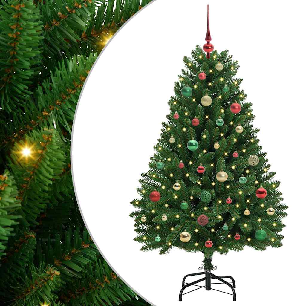 Árbol de Navidad artificial Verde 150 cm PVC y Metal