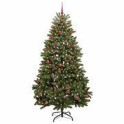 Árbol de Navidad artificial Verde 210 cm PVC y Metal