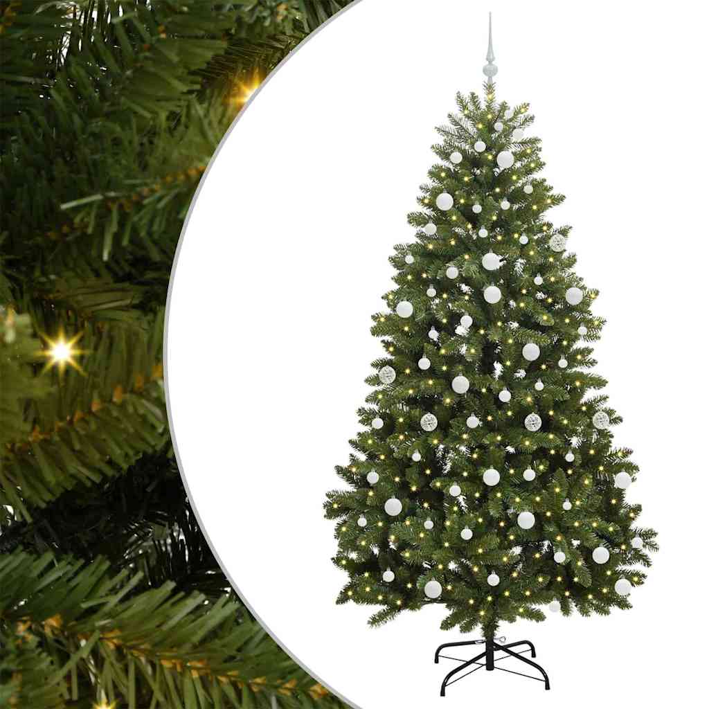 Árbol de Navidad artificial Verde 210 cm PVC y Metal