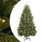 Árbol de Navidad artificial Verde 210 cm PVC y Metal