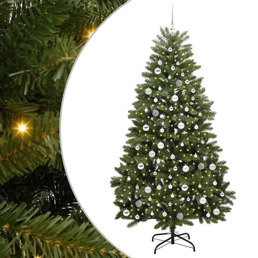 Árbol de Navidad artificial Verde 210 cm PVC y Metal