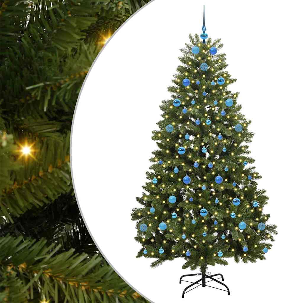 Árbol de Navidad artificial Verde 210 cm PVC y Metal