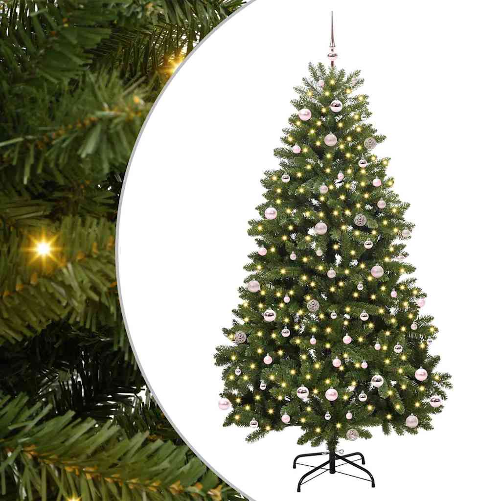 Árbol de Navidad artificial Verde 240 cm PVC y Metal