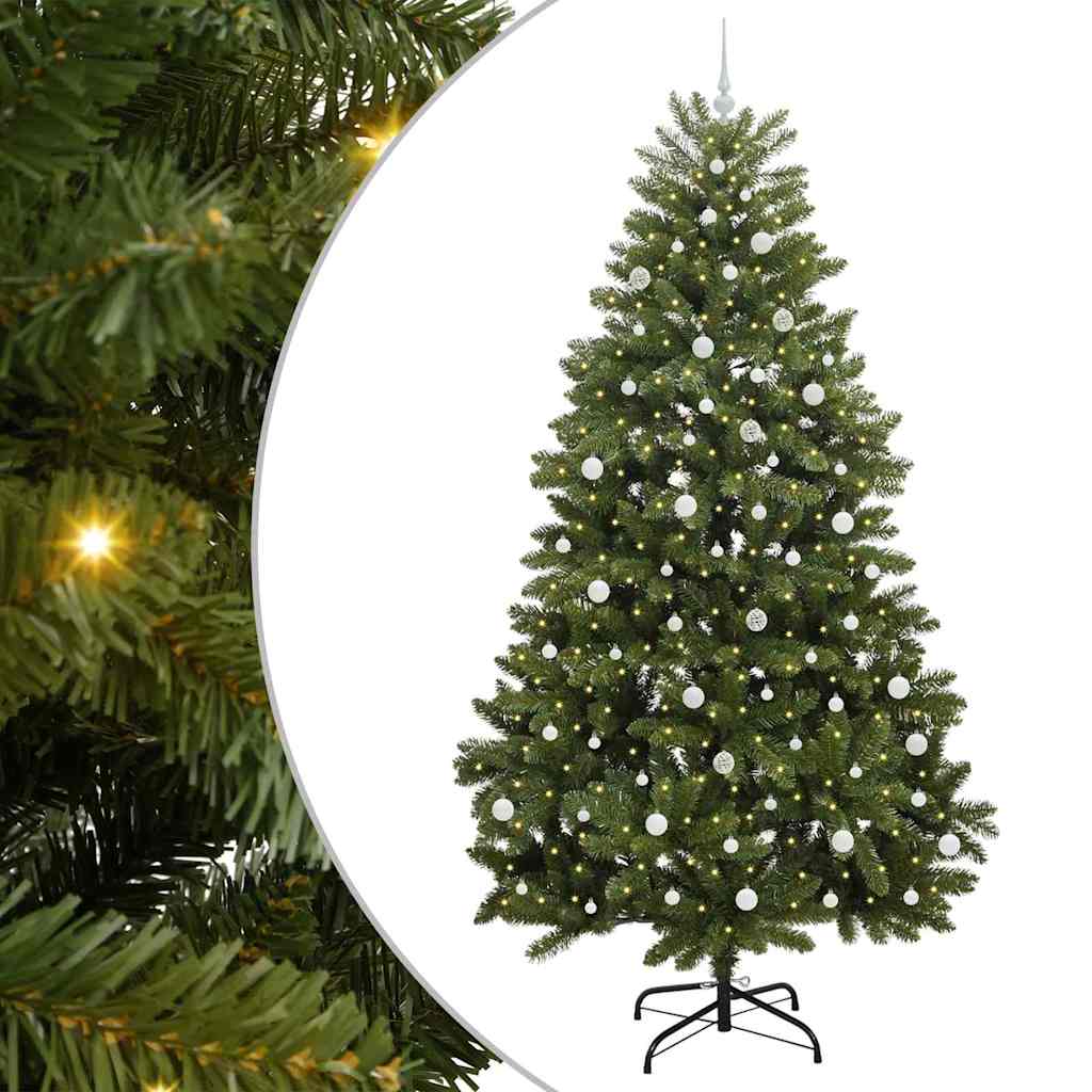 Árbol de Navidad artificial Verde 240 cm PVC y Metal