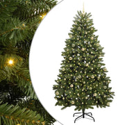 Árbol de Navidad artificial Verde 240 cm PVC y Metal