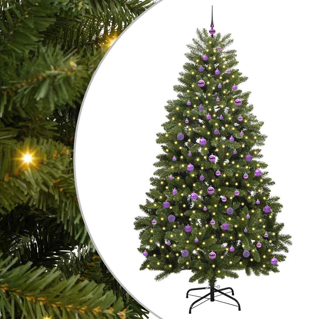 Árbol de Navidad artificial Verde 240 cm PVC y Metal