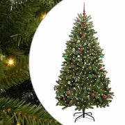 Árbol de Navidad artificial Verde 240 cm PVC y Metal