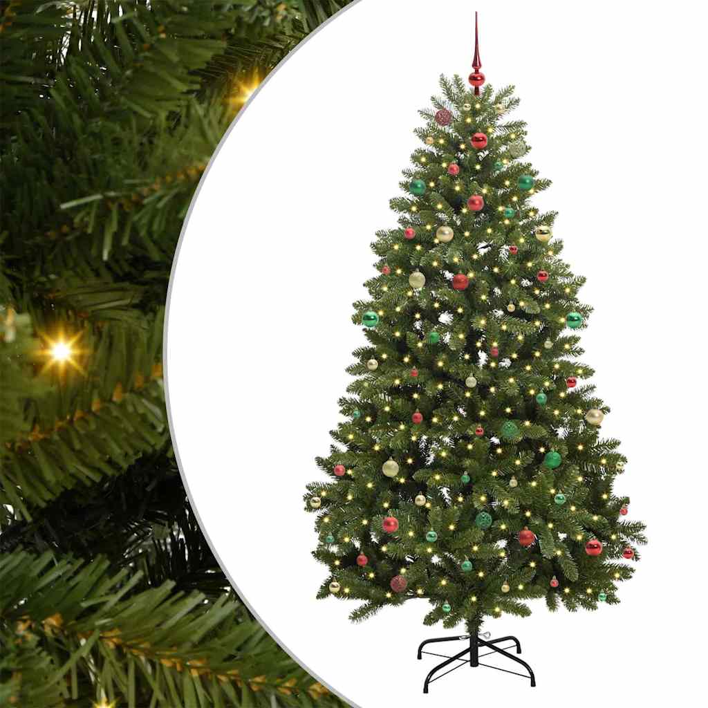Árbol de Navidad artificial Verde 240 cm PVC y Metal