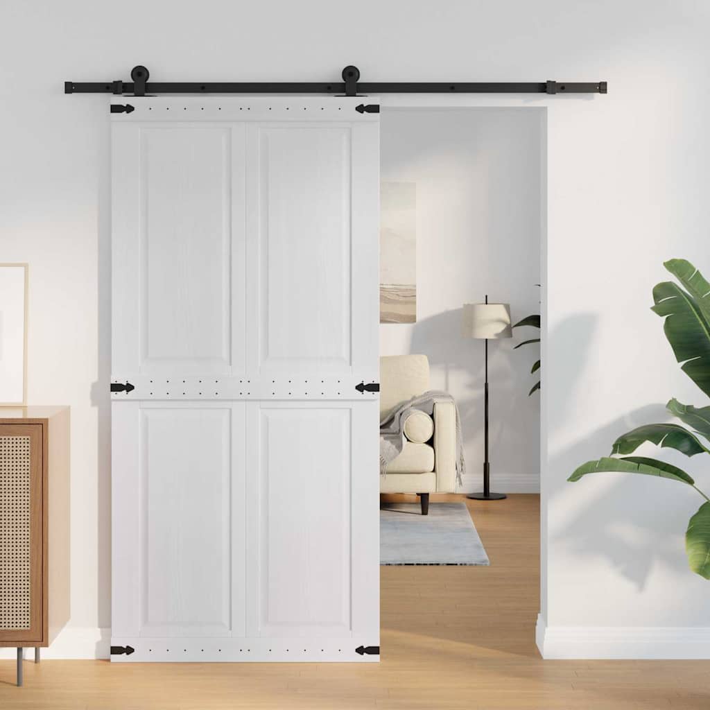 Puerta Corrediza Corona 100 x 210 cm Madera de Pino Maciza