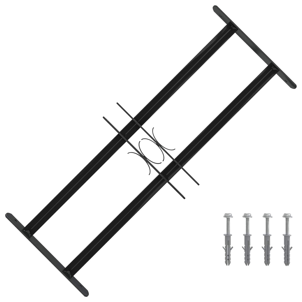 Window grille 76 x 30 cm steel with powder coating 