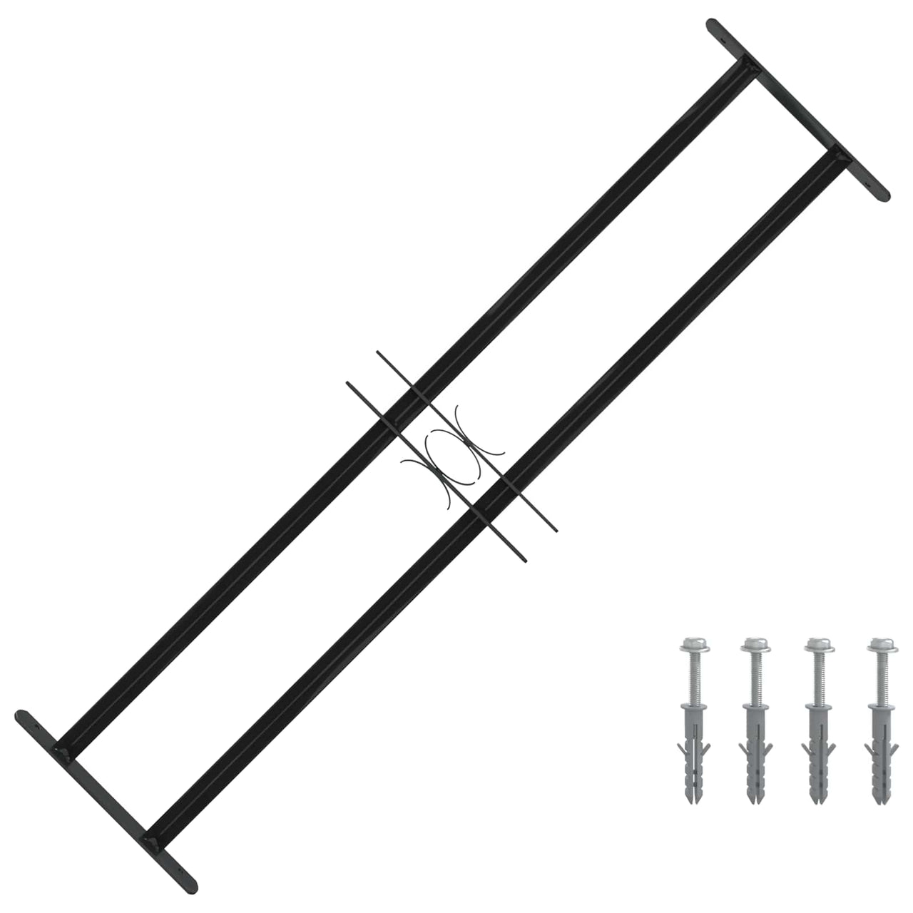 Window Grille 115 x 30 cm Steel with powder coating 