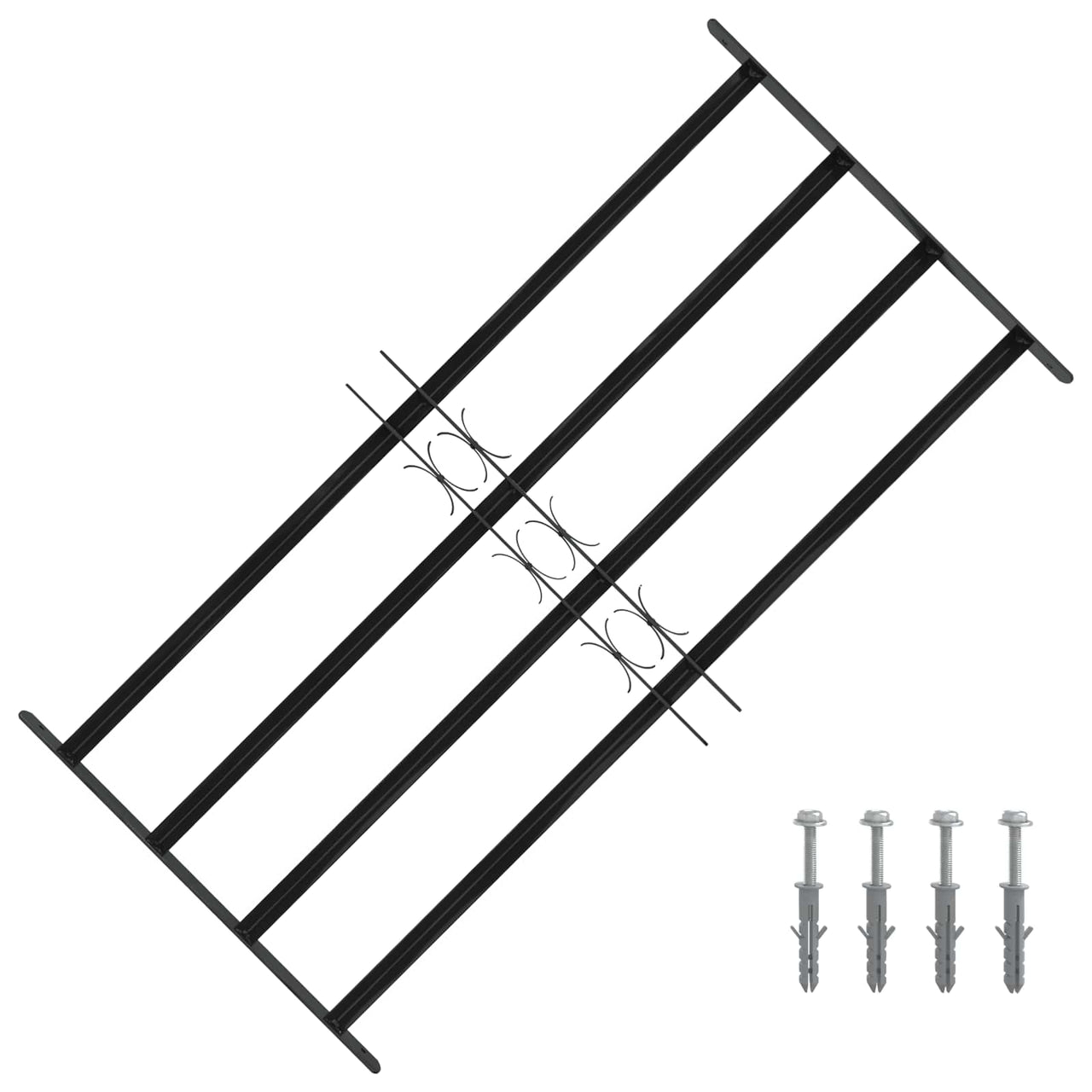 Window Grille 115 x 60 cm Steel with powder coating 