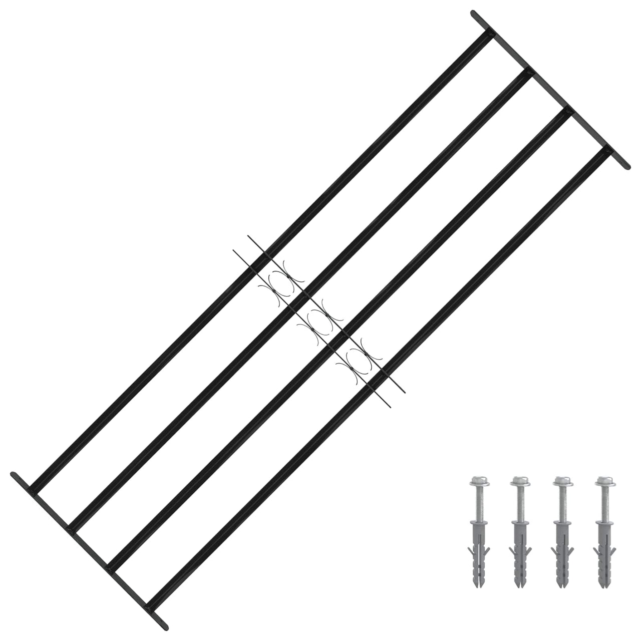 Window Grille 175 x 60 cm Steel with powder coating 