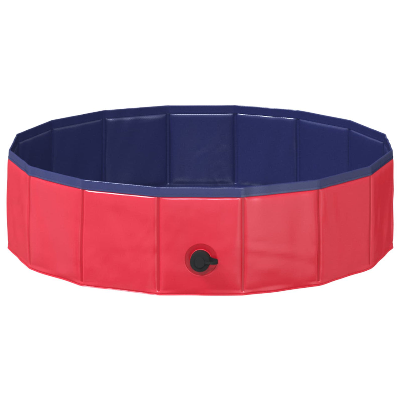 Piscina infantil roja de 80 cm de diámetro y 20 cm de altura, ideal para el jardín y el verano.