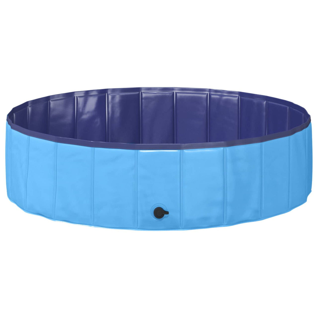 Piscina infantil azul de 120 cm de diámetro y 30 cm de altura, ideal para el jardín.