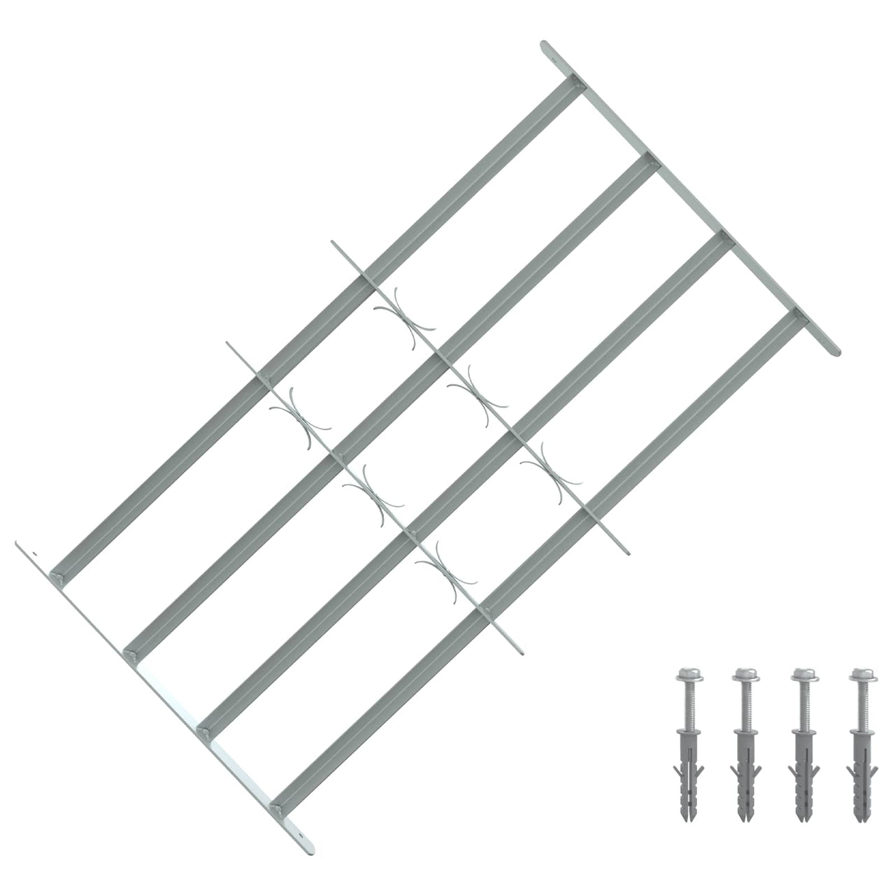 Security Bars for Windows with 4 Crossbars 