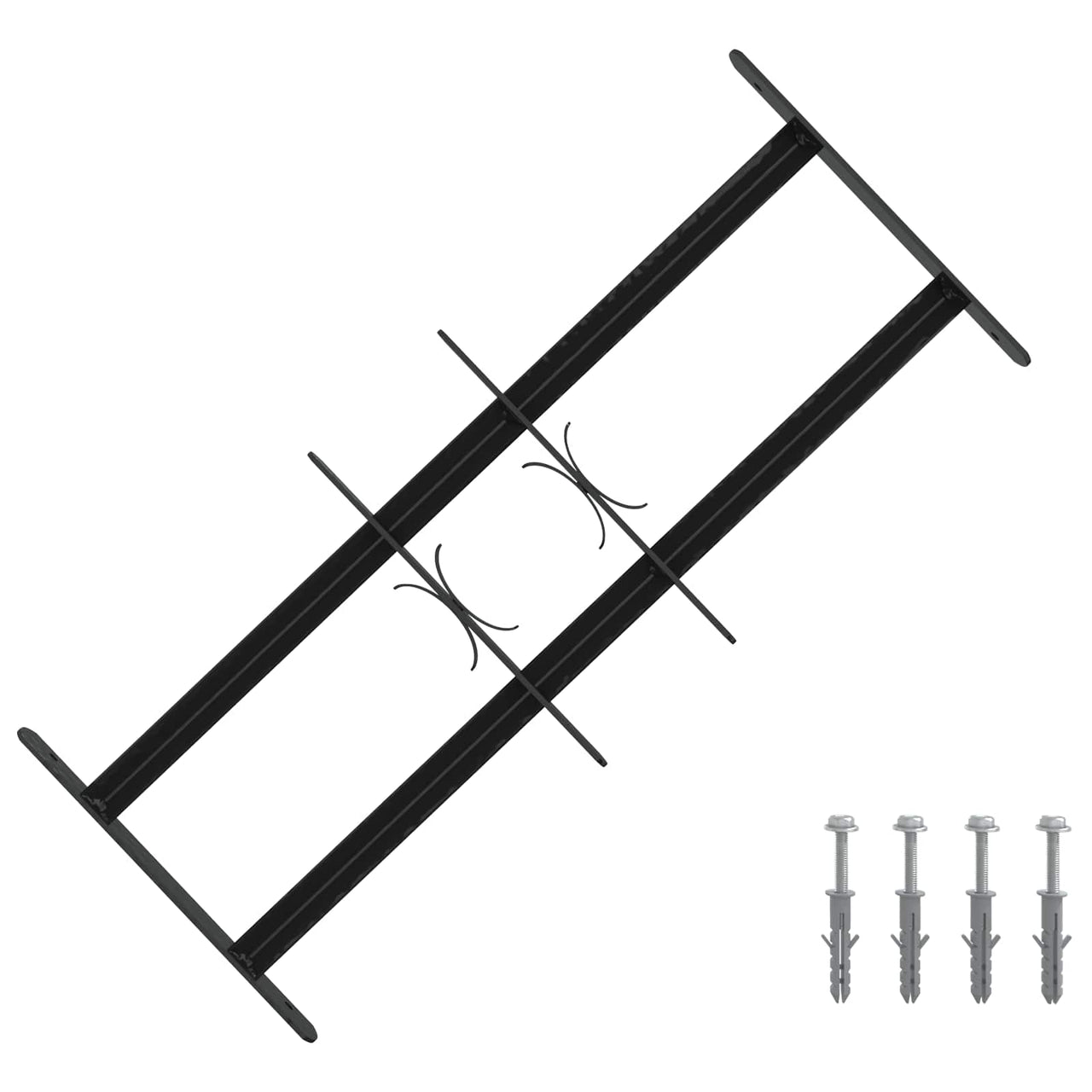 Safety Grille for Windows with 2 Cross Bars 3 pcs 