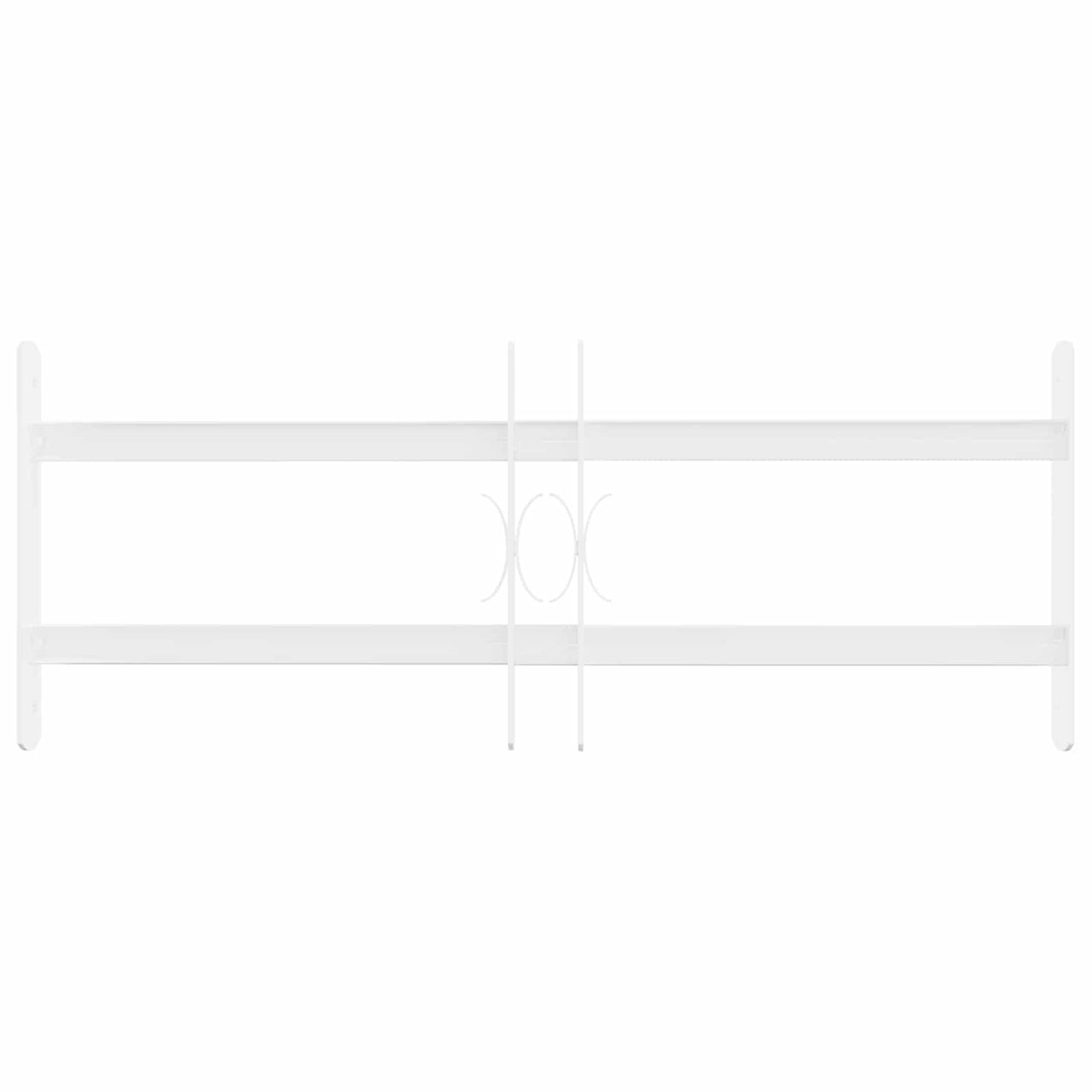 Security Window Grille with 2 Cross Bars 