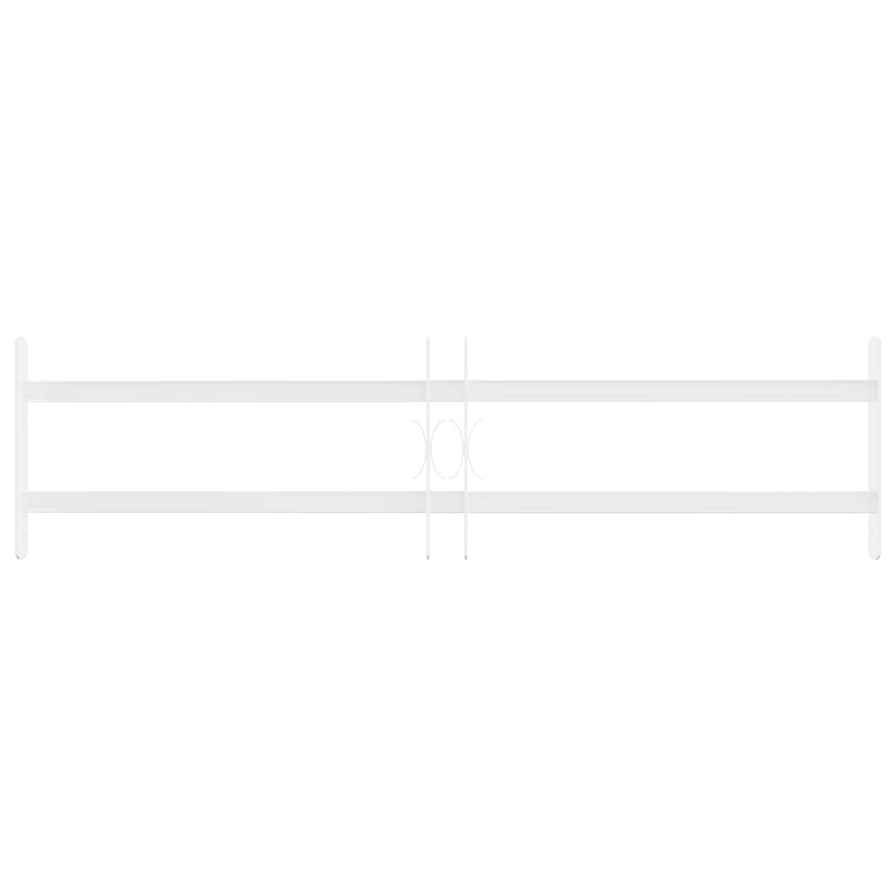 Security Window Grill with 2 Cross Bars 