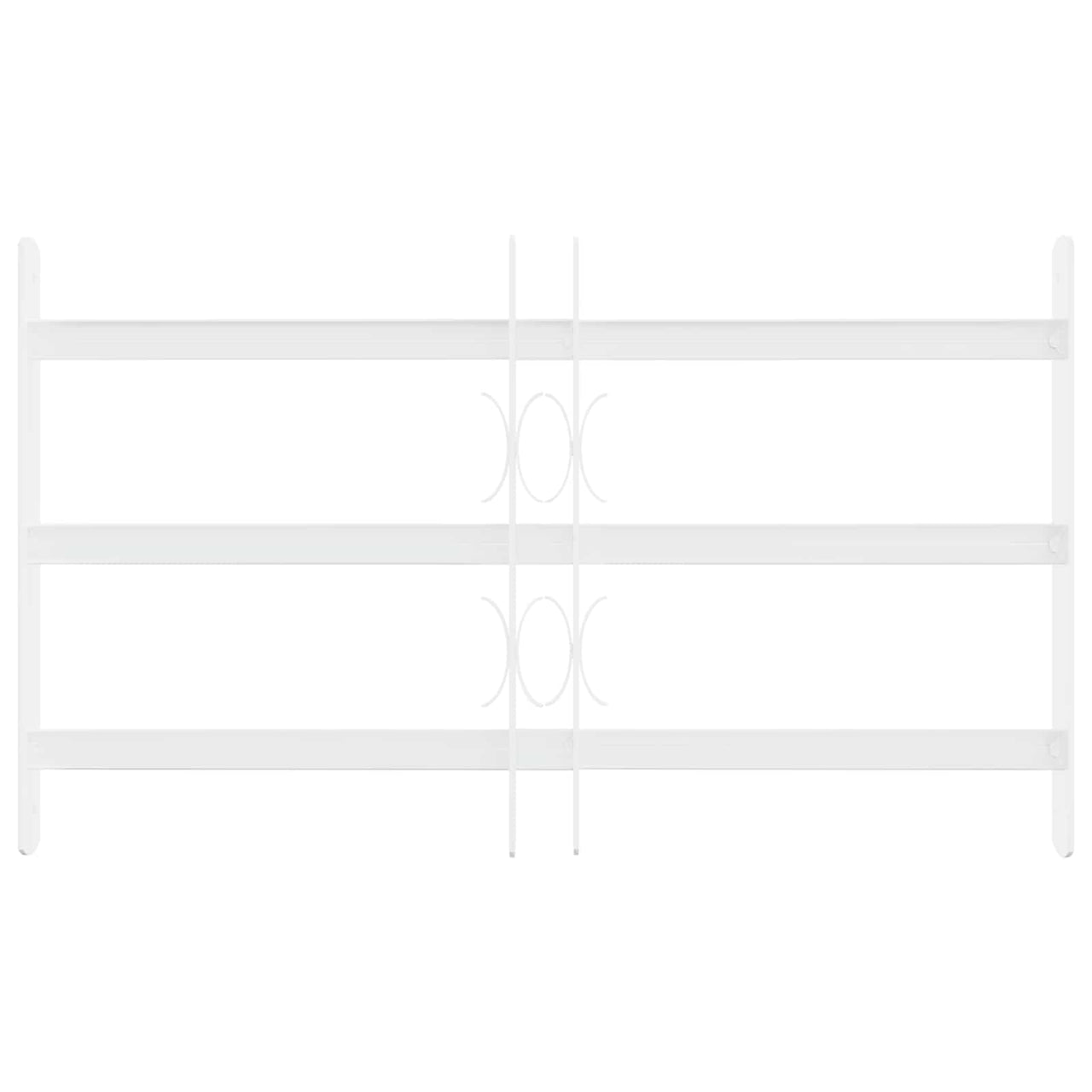 Safety Window Grill with 3 Bars 43-74 cm 