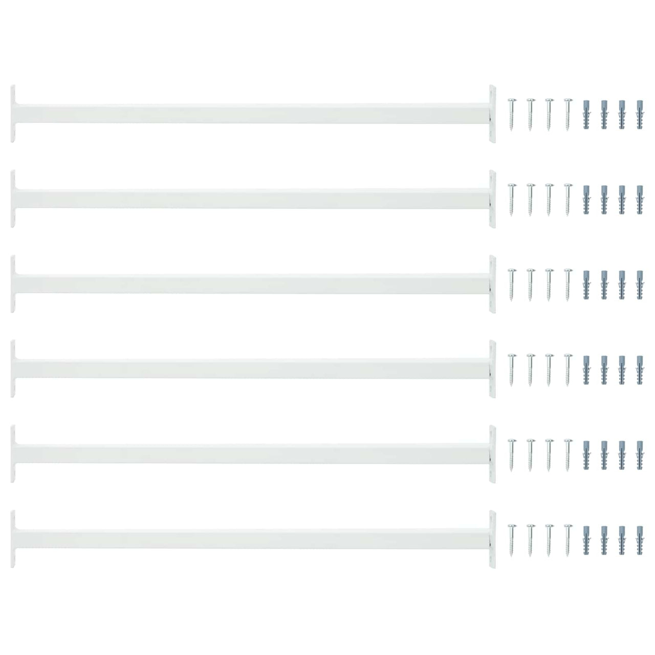 Adjustable security bar for windows 6 pcs Steel 