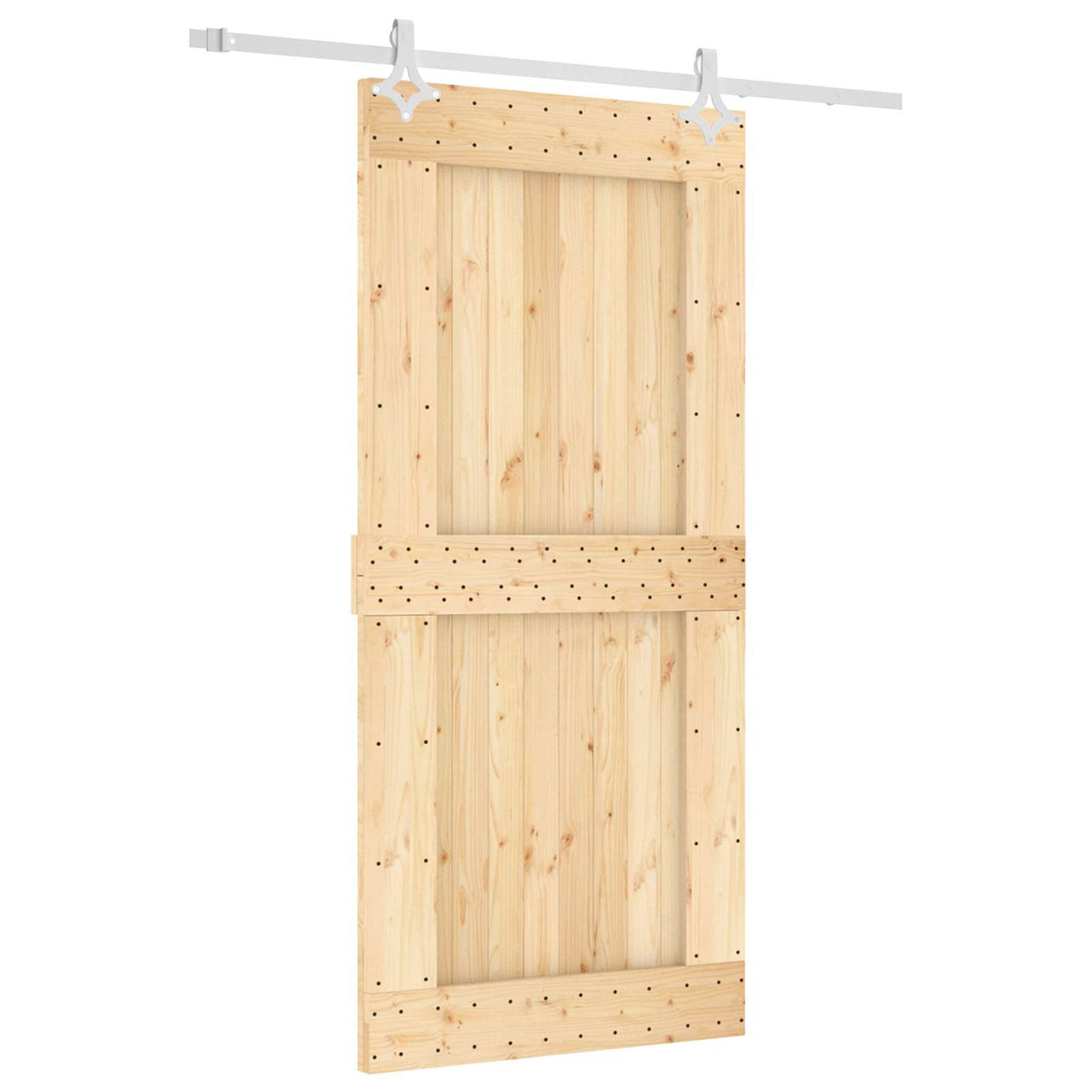 Puerta Corredera Natural y Blanco 95 x 210 cm