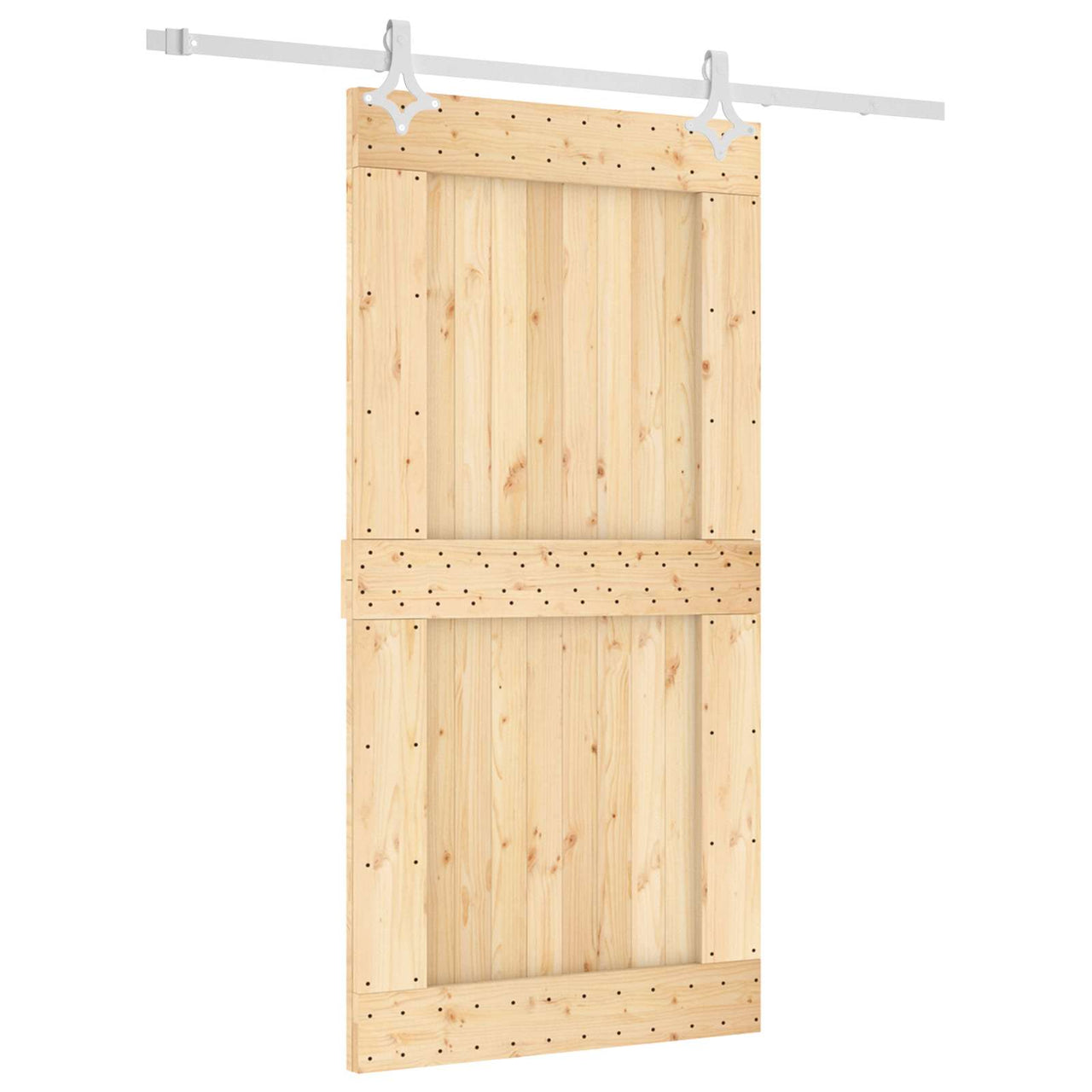 Puerta Corredera Natural y Blanco 100 x 210 cm