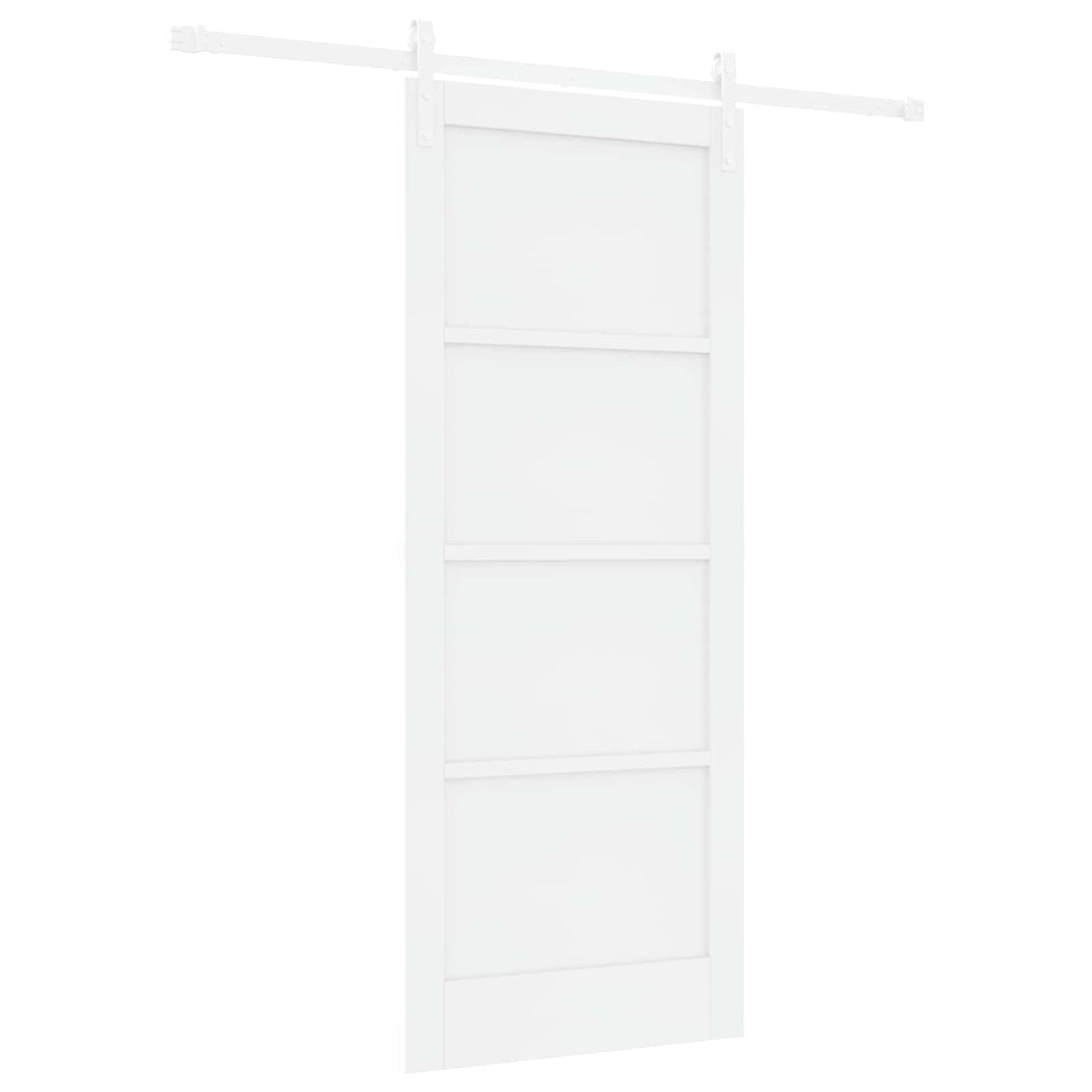 Porta de correr branca 83 x 202 cm Madeira de Pinho maciça 